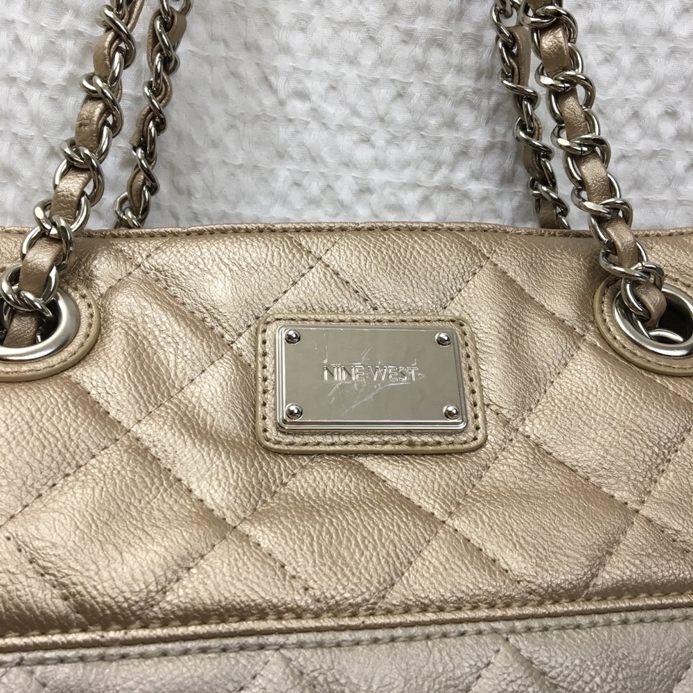 🧨 3for $30 Nine West Large Metallic Shoulder Bag - Picture 6 of 8